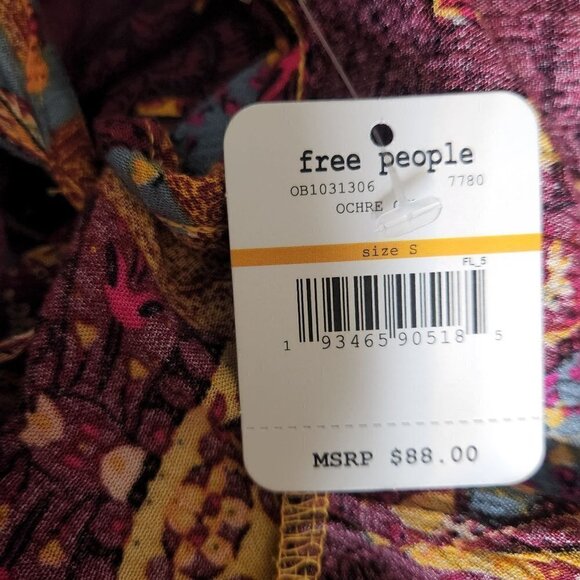 New Free People Count Me In Trapeze Tunic Top - Picture 7 of 8